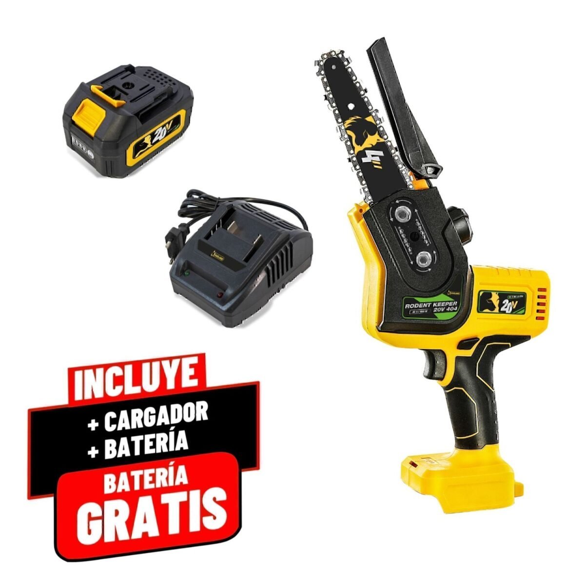 Minisierra bateria Garland Rodent Keeper 20V 604-V24+BAT4+Single C. - Imagen 1