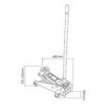 Gato hidraúlico carretilla 3.5T JBM - Imagen 6
