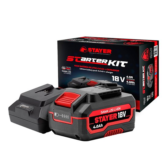 BATERIA + CARGADOR STAYER 4 AH Soplador a batería Stayer VENTO L20 + 1 Bat. 4 AH. + Cargador 4.0 L20 - Imagen 4