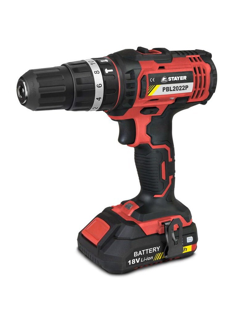 TALADRO DANI PBL 2022 PK Taladro Atornillador Percutor a batería Stayer 18V PBL 2022 PK - Imagen 1