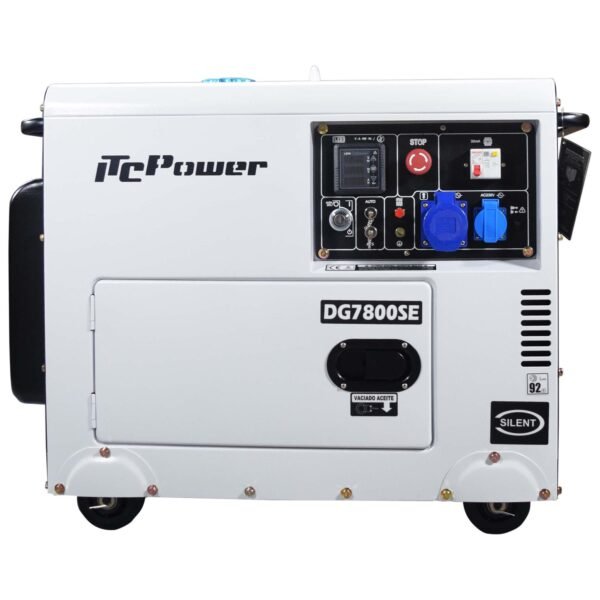 Generador ITC POWER DG7800SE diesel insonorizado 6,3 KW
